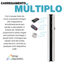 Power Bank Carregador Portátil 10000mAh 3 Portas USB Universal Preto - Inova POW-1019