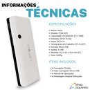 Power Bank Carregador Portátil 10000mAh 3 Portas USB Universal Preto - Inova POW-1019