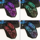 Mouse Gamer Com Fio USB 2400DPI LED 6 Botões para Jogos - Inova MOU-8775