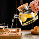 Chaleira De Vidro C/ Infusor Inox 1L Resistente Ao Fogo