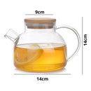 Chaleira De Vidro C/ Infusor Inox 1L Resistente Ao Fogo