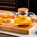 Chaleira De Vidro C/ Infusor Inox 1L Resistente Ao Fogo