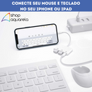 Cabo Adaptador OTG 2 USB + Lightning para iPhone - Inova ZJT-30100