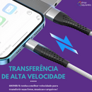 Cabo Carregador 30W Turbo 2 Metros Tipo Reforçado em Nylon para iPhone - Inova CBO-20017