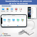 Cabo Adaptador OTG 2 USB + Lightning para iPhone - Inova ZJT-30100