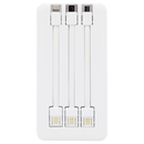 Power Bank Carregador Portátil 30000mAh com 3 Cabos (Lightning, Micro-USB e Tipo C) - Inova KV-12059